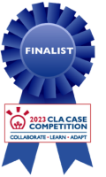 CLA Case Competition Blue Finalist Ribbon